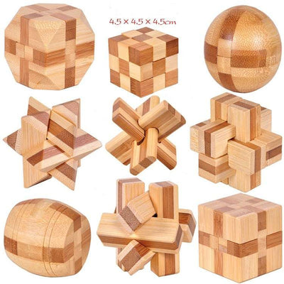 Kongming lock bamboo educational toy - Nicole's Dreamer Creations