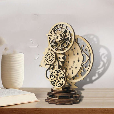 DIY Mechanical Punk Clock Wooden Three - dimensional Puzzle Puzzle - Nicole's Dreamer Creations