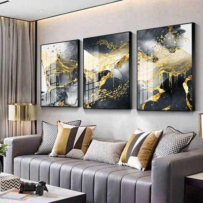 Golden Black And White Wall Art Posters And - Nicole's Dreamer Creations