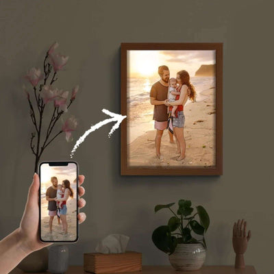 Personalized Light Painting Custom Photo Painting Led Glowing Photo Frame Art Light Decoration Christmas - Nicole's Dreamer Creations