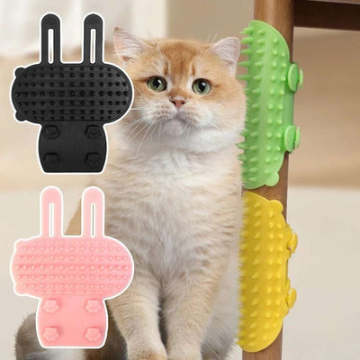 Pets Cat Hair Removal Massage Comb Cats Scratching Rubbing Brush Kitten Grooming Self Cleaning Wall Corner Cat Scratcher Combs Pet Products - Nicole's Dreamer Creations