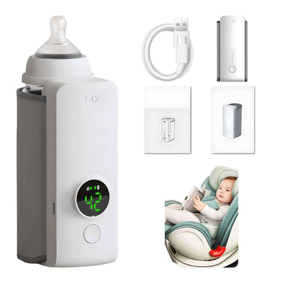 Portable Wireless Rechargeable Baby Bottle Warmer USB Charging And Heating Bag Portable Constant Temperature Milk Warmer Universal Bottle Insulation Sleeve - Nicole's Dreamer Creations