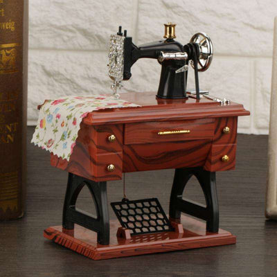 Sewing machine music box mini retro - Nicole's Dreamer Creations